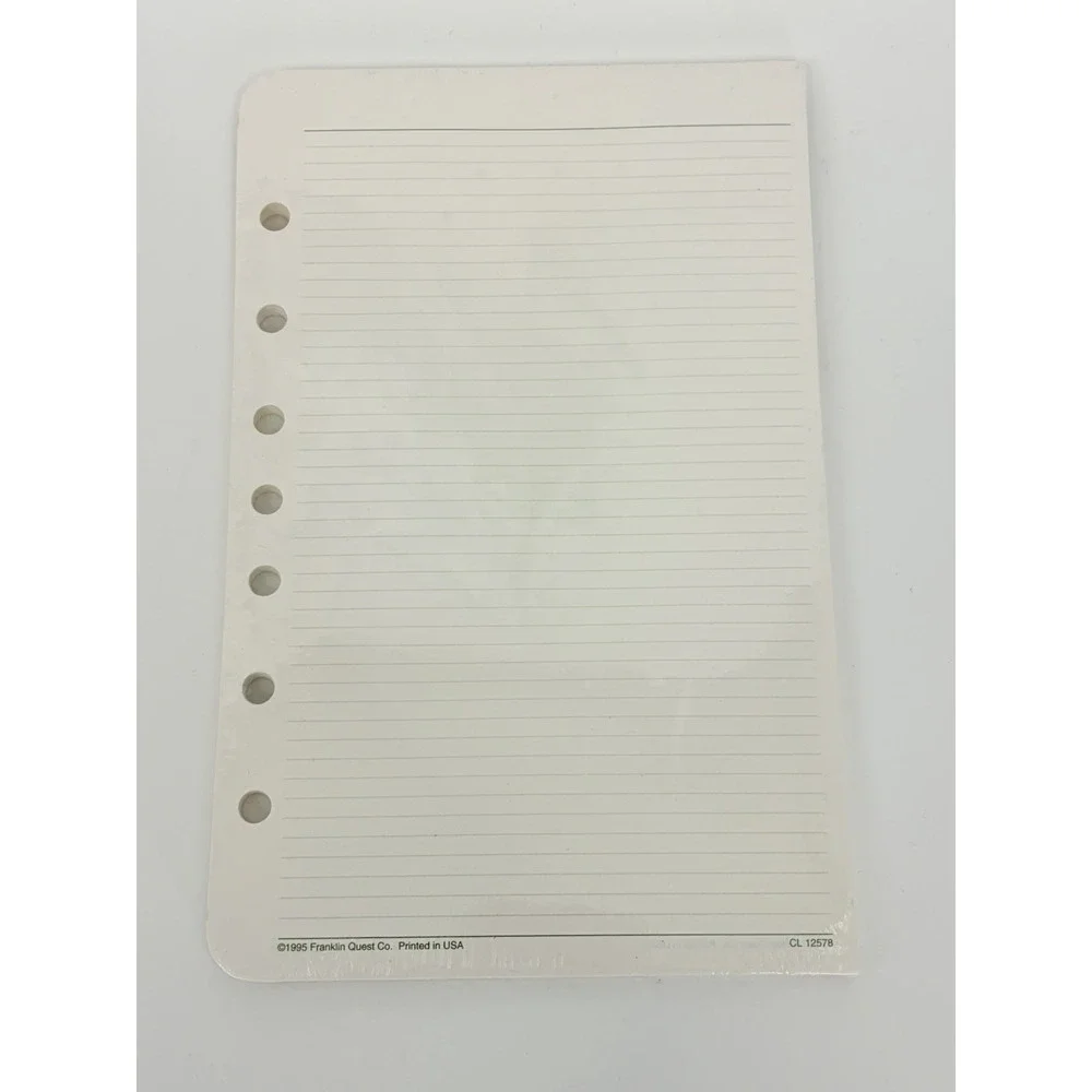 Franklin Quest Monticello Planner Refills Lined and Blank Replacement Quest